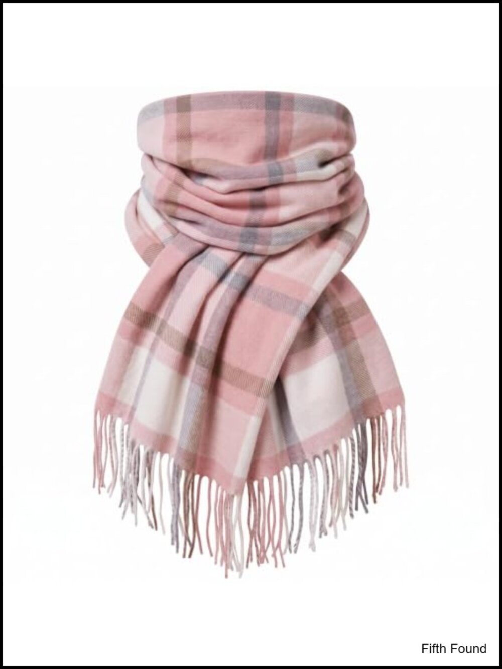 Plaid Winter Scarf Shawl Tassel Wrap 100% Polyester One Size